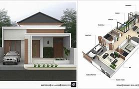 Desain Rumah 3 Kamar Tidur 2 Kamar Mandi